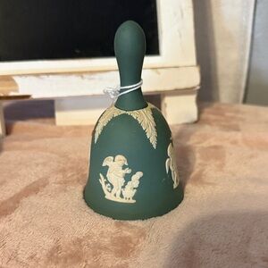 Vintage Wedgwood Sage Green jasperware Bell